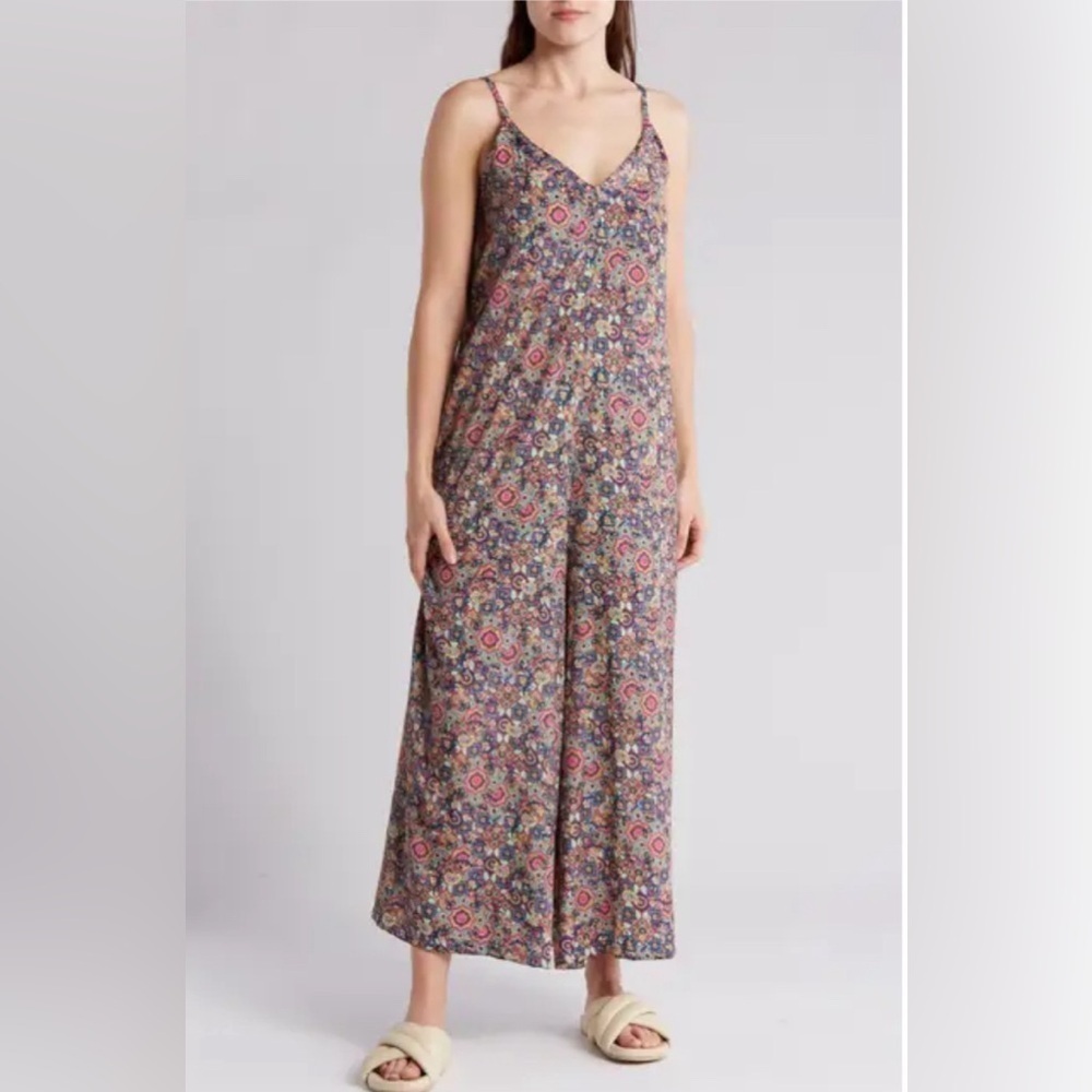 NWT Raga Size S Kavita Wide Leg Jumpsuit Navy